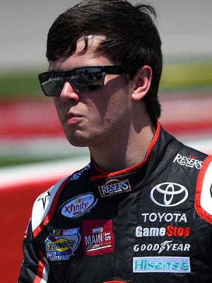 Erik Jones raced in Saturday’s Menards 250 at Michigan International Speedway, just days after losing his father, Dave, to cancer.