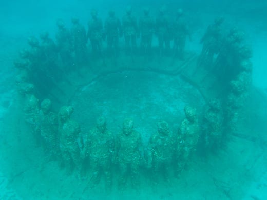 <strong>No. 8: Molinere Underwater Sculpture Park - Grenada.</strong> This manmade dive site began in 2006 and today comprises more than 50 life-size sculptures within one of Grenada’s Marine Protected Areas. Divers can see firsthand the transition from art to artificial reef.