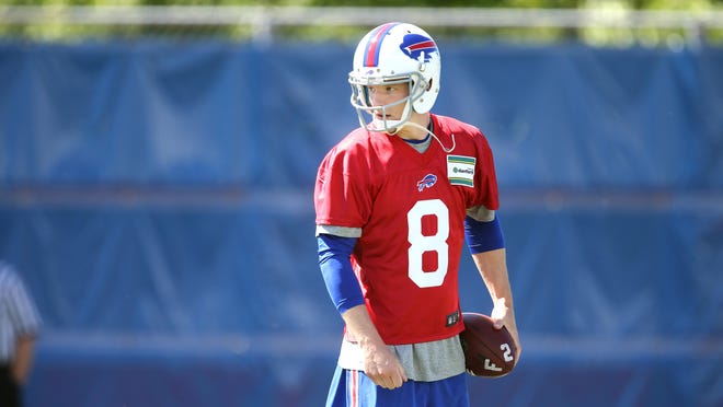 Newly acquired Bills quarterback Matt Simms is vying for a spot on the roster.