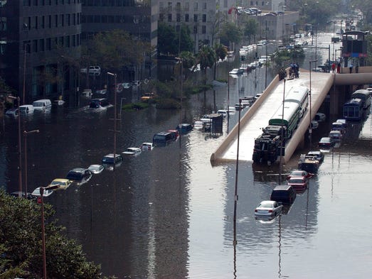 Hurricane Katrina left much of New Orleans underwater
