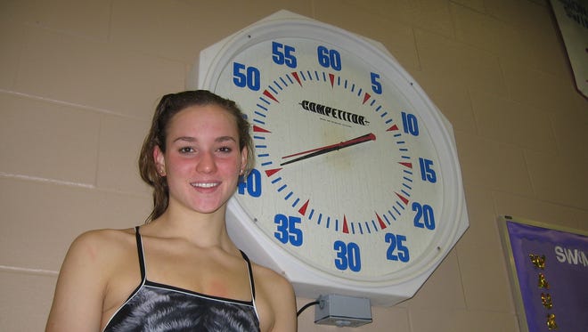 Waukee's Maddie Gehrke took home three state girls' swimming titles Saturday at Marshalltown.