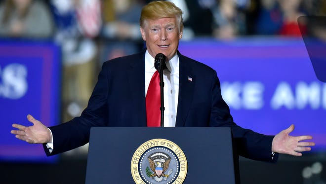 Mantan Presiden Donald Trump telah berbicara dua kali sebelumnya di kompleks Total Sports Park menjelang rapat umum Sabtu malam di Washington Township. Trump berbicara di sana pada 28 April 2018, alih-alih menghadiri makan malam Asosiasi Koresponden Gedung Putih.