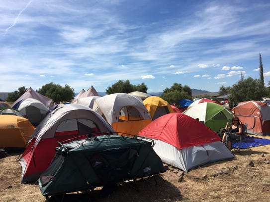 The tents at the Minds Garden Campgrounds are very