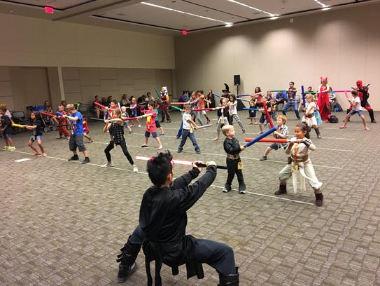The Phoenix Lightsaber Academy hosted a workshop for