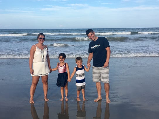 Lindsey Collinsworth and her daughter relished time at the beach last summer with her boyfriend and his son. The couple is now engaged and expecting a baby boy.