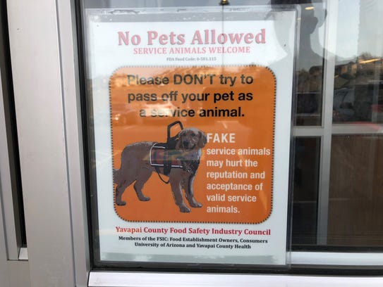 A local Prescott McDonald's implemented a sign - leave dog outside