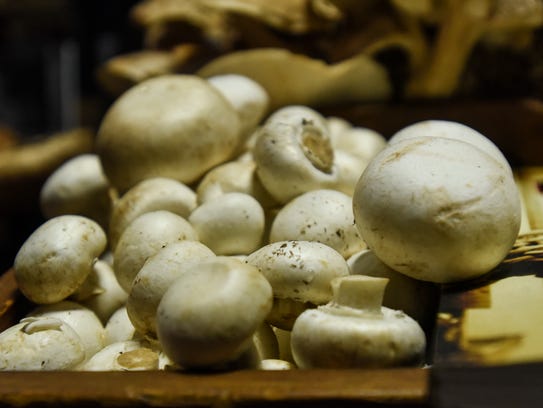 Mushrooms in The Mushroom at the 100th installment of the Pennsylvania Farm Show on Sunday, January 10, 2016. Nearly two-thirds of the nation's mushrooms are grown in Pennsylvania. The state produces twice as much as No. 2 California.