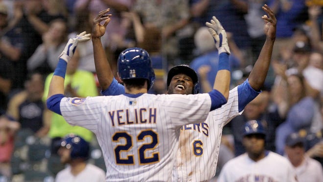 Newcomers Christian Yelich and Lorenzo Cain were two of the three Brewers named Sunday to the National League all-star team.