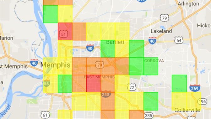 Memphis power outage disrupts 3,000 customers