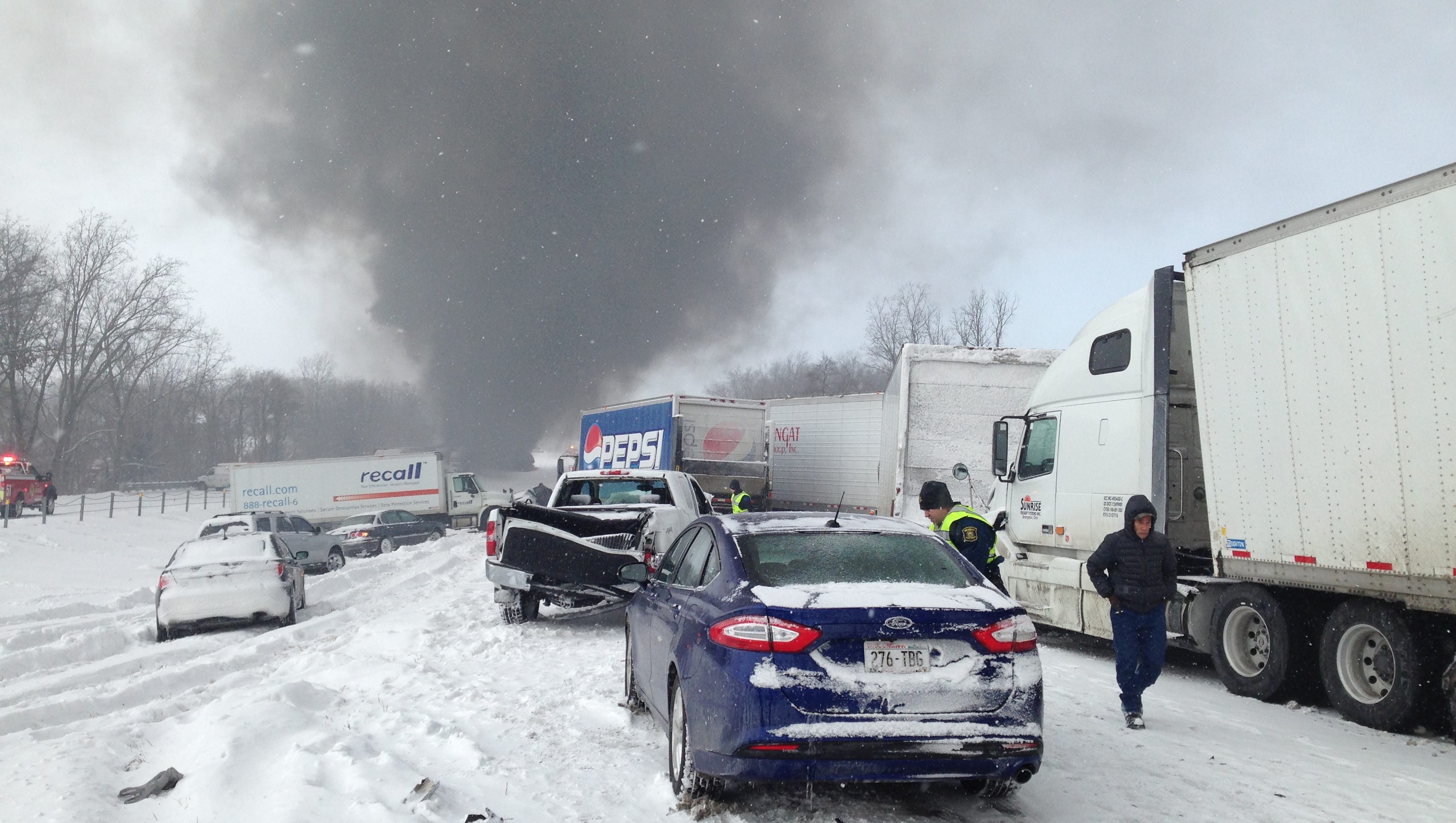 Deadly 150-vehicle pileup closes I-94 in west Michigan