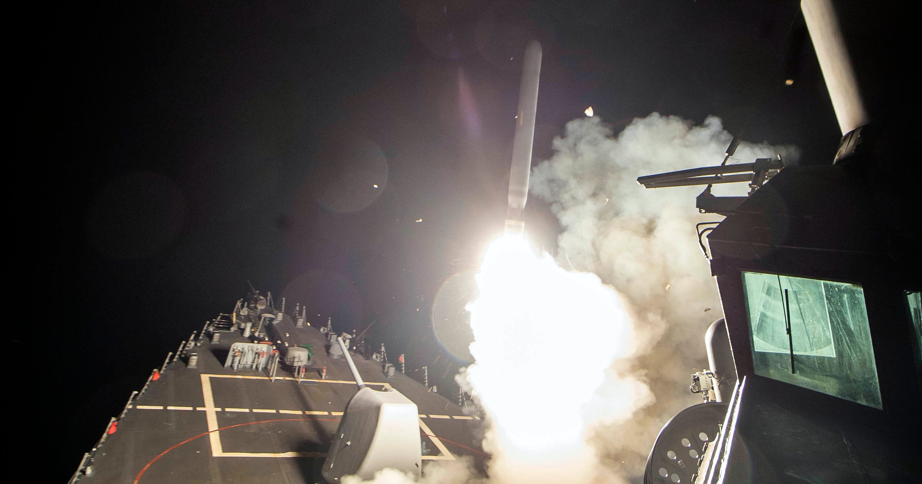 cruise missiles against syria