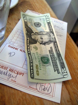 Pengunjung Detroit memberi tip dengan baik di restoran Pengunjung Detroit memberi tip dengan baik di restoran