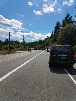 A single-vehicle fatality collision closed the intersection of Glenwood and Lake Flora roads in South Kitsap on June 11, 2018.