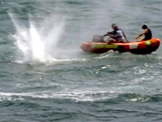 Police Others Are Helpless As Shark Rips Man Apart