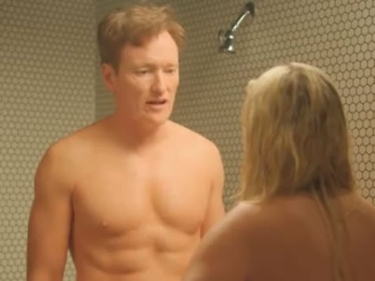 Naked Chelsea Handler Conan Obrien Fight In The Shower 
