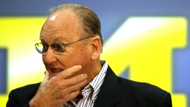 Former U-M football coach Bo Schembechler speaks during a press conference Monday November 13, 2006 at the Junge Family Champions Center on the campus of U-M before the big game between Michigan and Ohio State.