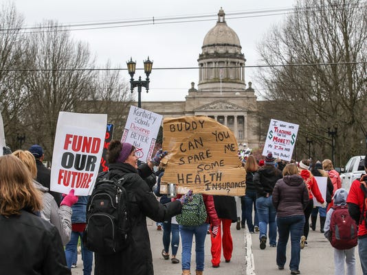 Kentucky teacher sickout: Map of schools closed in pension strike