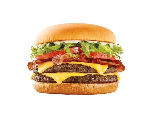 <strong>19. Sonic: Supersonic Bacon Double Cheeseburger With Mayo</strong><br />
<strong>&bull; Calories:</strong> 1,030<br />
<strong>&bull; Serving:</strong> N/A<br />
<strong>&bull; Fat content (trans fat):</strong> 2.0 grams<br />
<strong>&bull; Sodium:</strong> 1,880 mg<br />
<strong>&bull; Sugar:</strong> 12.0 g
