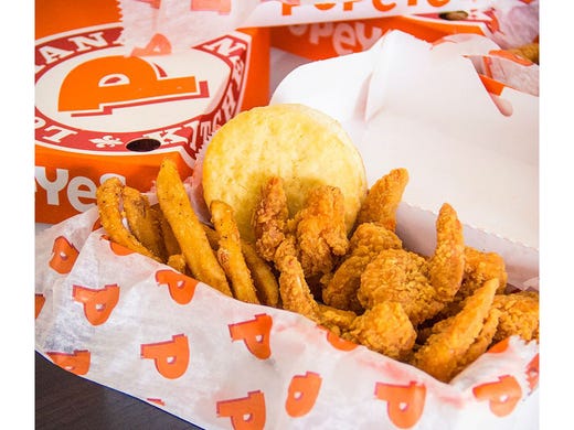 <strong>8. Popeye&#39;s: Chicken Livers</strong><br />
<strong>&bull; Calories:</strong> 1,190<br />
<strong>&bull; Serving:</strong> 10 pieces<br />
<strong>&bull; Fat content (trans fat):</strong> 5.0 grams<br />
<strong>&bull; Sodium:</strong> 2,070 mg<br />
<strong>&bull; Sugar:</strong> 3.0 g