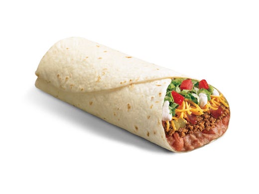 <strong>27. Del Taco: Macho Combo Burrito</strong><br />
<strong>&bull; Calories:</strong> 950<br />
<strong>&bull; Serving:</strong> 538 g<br />
<strong>&bull; Fat content (trans fat):</strong> 0.5 grams<br />
<strong>&bull; Sodium:</strong> 1,840 mg<br />
<strong>&bull; Sugar:</strong> 6.0 g