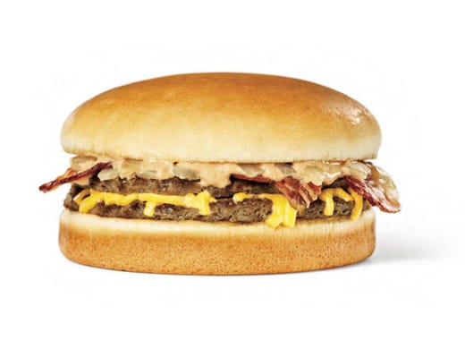 <strong>16. Whataburger: Chop House Cheddar Burger</strong><br />
<strong>&bull; Calories:</strong> 1,080<br />
<strong>&bull; Serving:</strong> 366 g<br />
<strong>&bull; Fat content (trans fat):</strong> 2.0 grams<br />
<strong>&bull; Sodium:</strong> 1,590 mg<br />
<strong>&bull; Sugar:</strong> 11.0 g