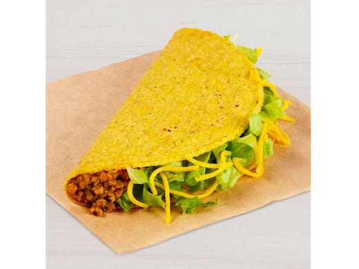 <strong>Taco Bell:&nbsp;</strong><strong>Crunchy taco</strong>