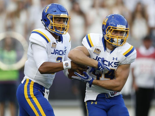 Taryn Christion Dallas Goedert Highlight South Dakota State