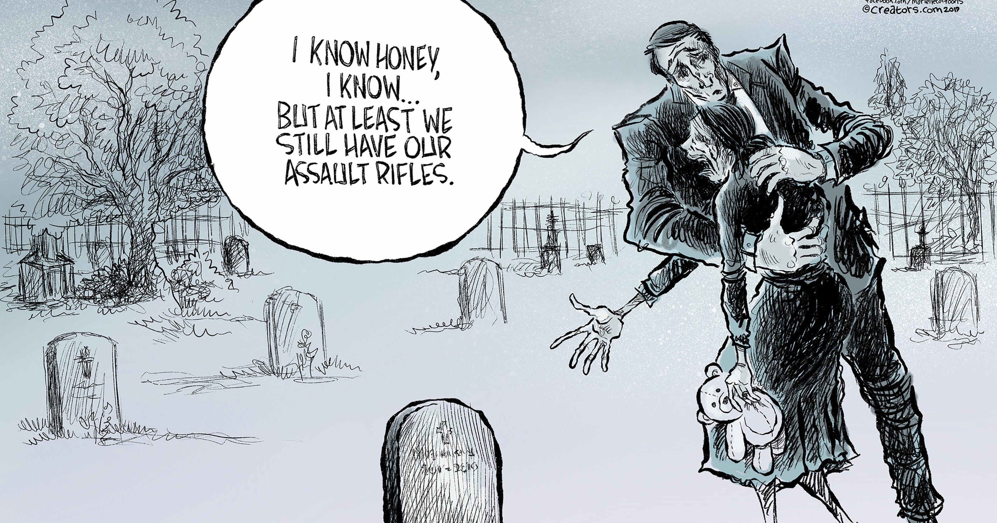 Editorial cartoons on guncontrol debate(04)
