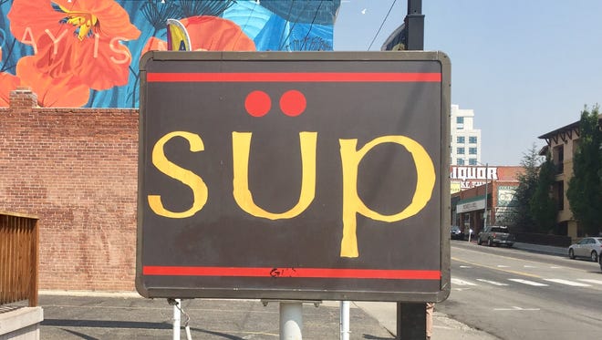 The Süp restaurant sign has become a Midtown Reno landmark.