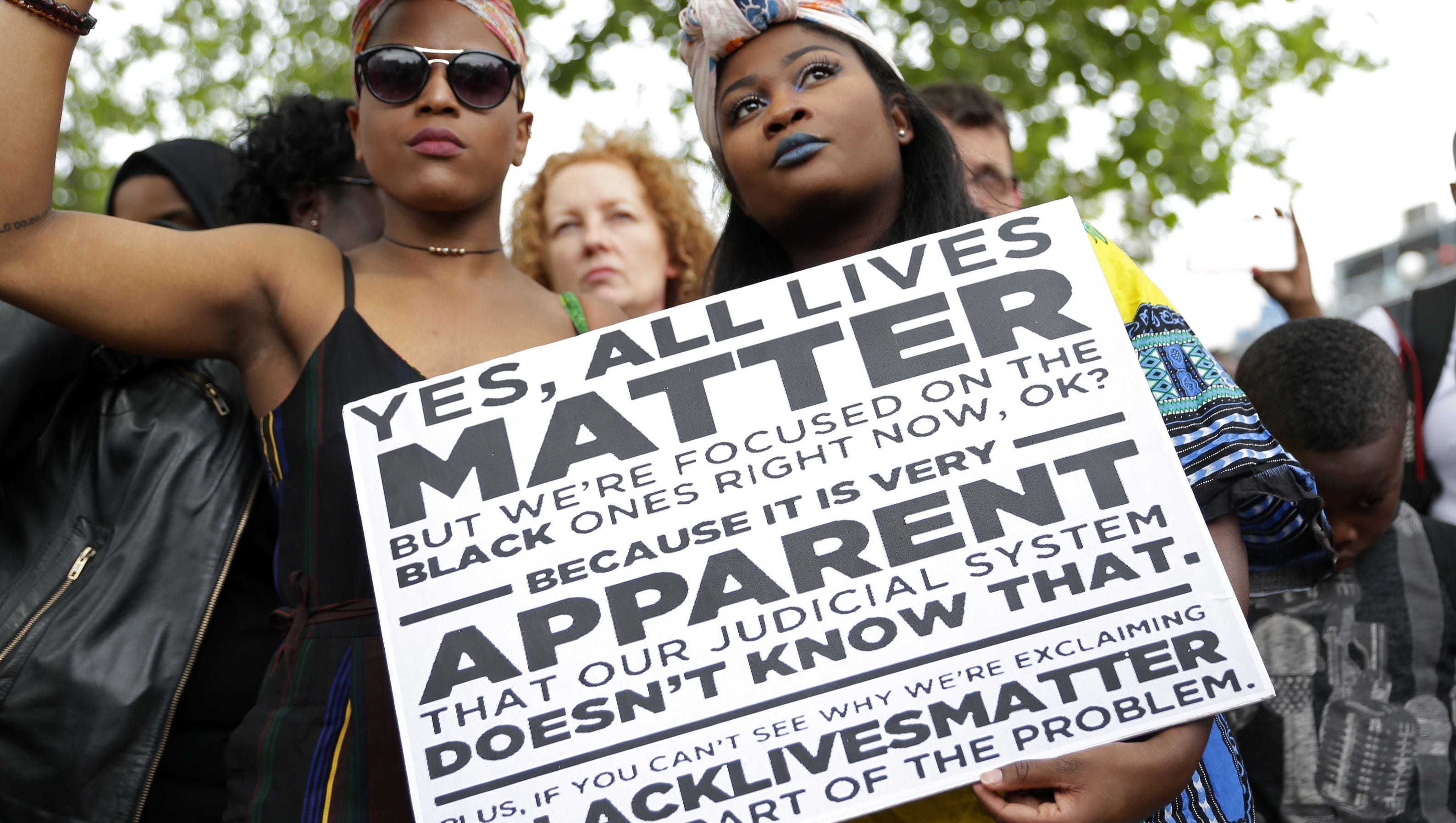 #AllLivesMatter hashtag is racist, critics say