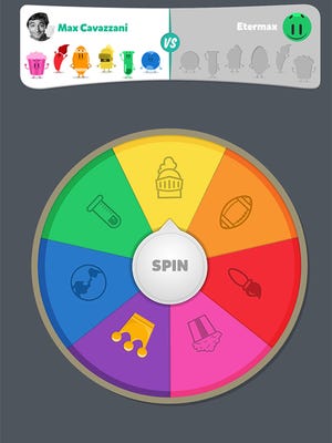 To play Trivia Crack, users spin a wheel that determines each question.