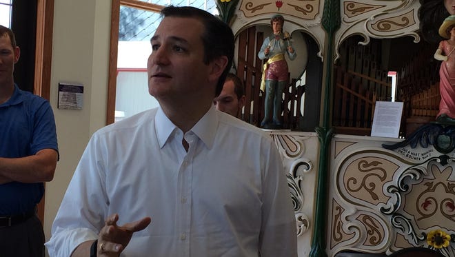 Presidential candidate Ted Cruz, a Republican U.S. senator from Texas, visited Orange City on Friday.