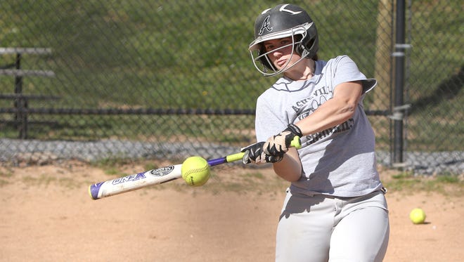 Caroline Penland is batting .452 with seven RBIs for the Asheville High softball team.