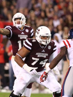 Mississippi State's Elgton Jenkins is likely going to start at left tackle.