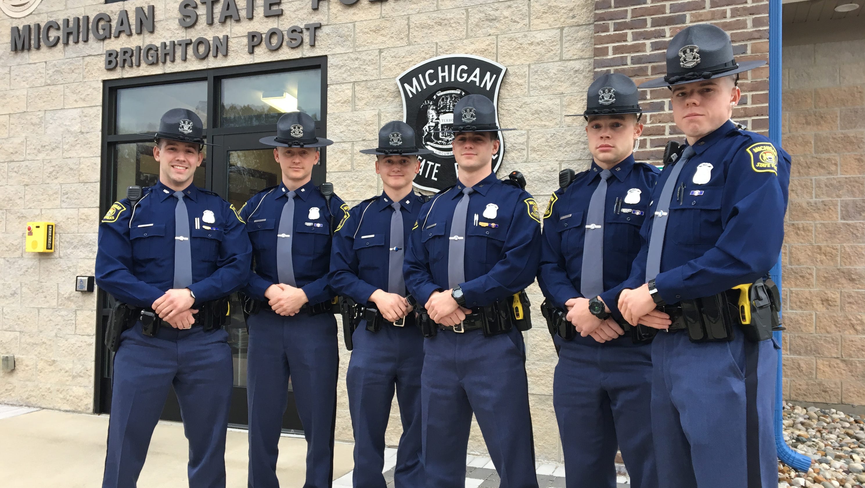 Six new troopers join Michigan State Police Brighton post