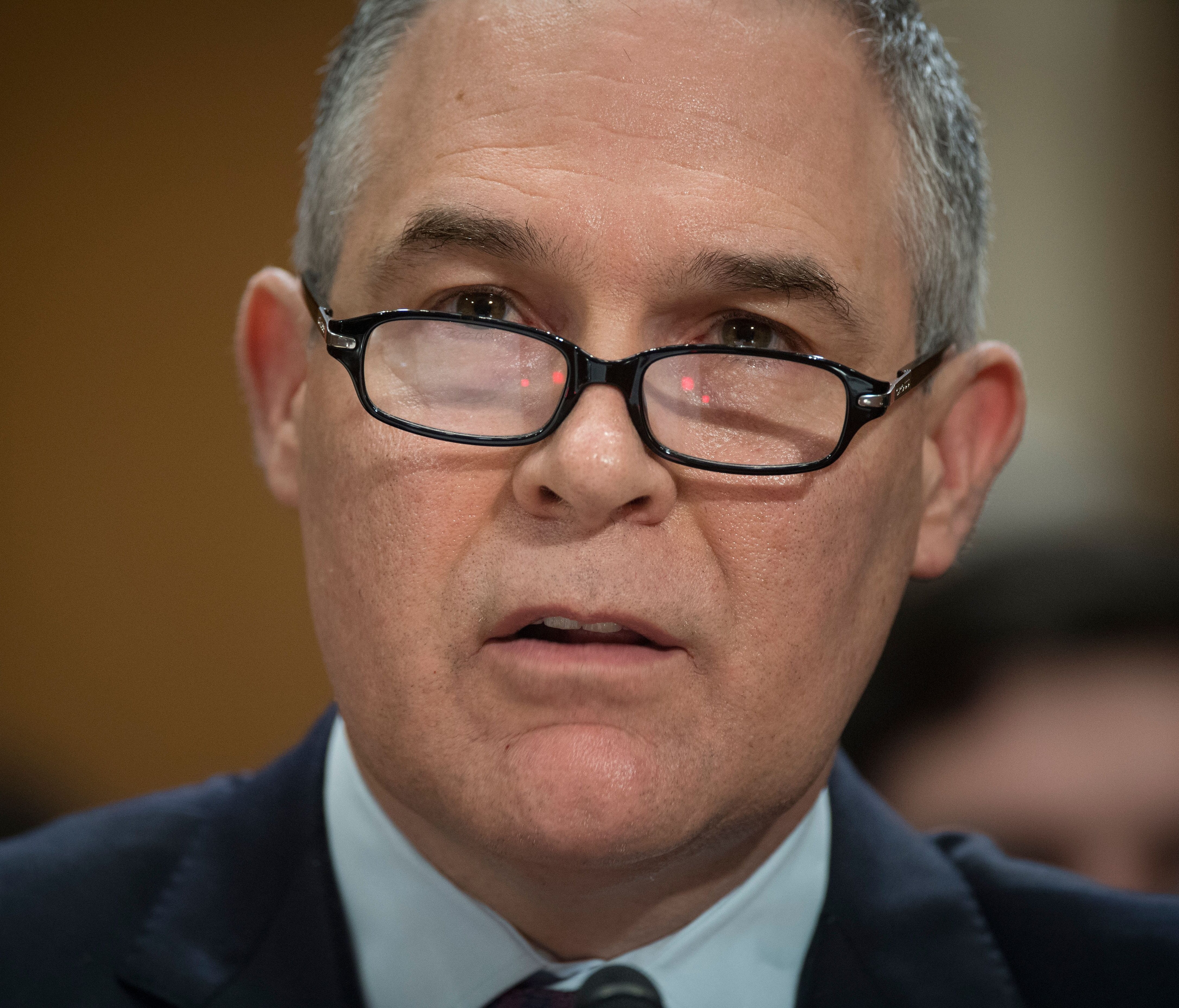 Scott Pruitt, nominee for Administrator of the EPA, during confirmation hearing before the Senate Environment and Public Works Committee on Jan. 18, 2017 in Washington.