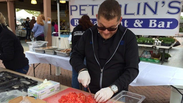 Chef Zach Peterlin enjoys opening the farmers market.