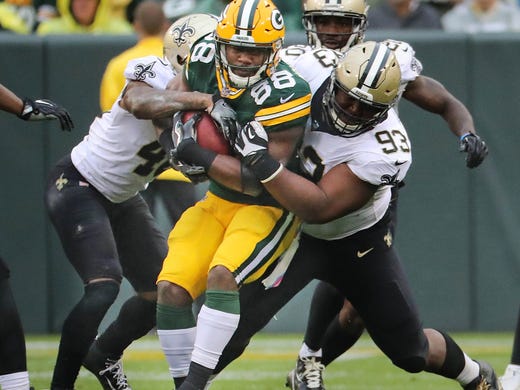 Green Bay Packers running back Ty Montgomery (88) is