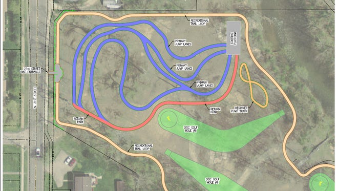 Current plans for Flory Park include expanding the dirt bike paths and developing a nine-hole disc golf course.
