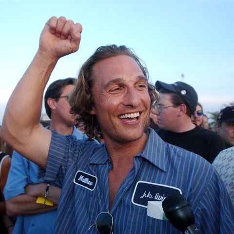 Matthew McConaughey partied with cast and fans at 