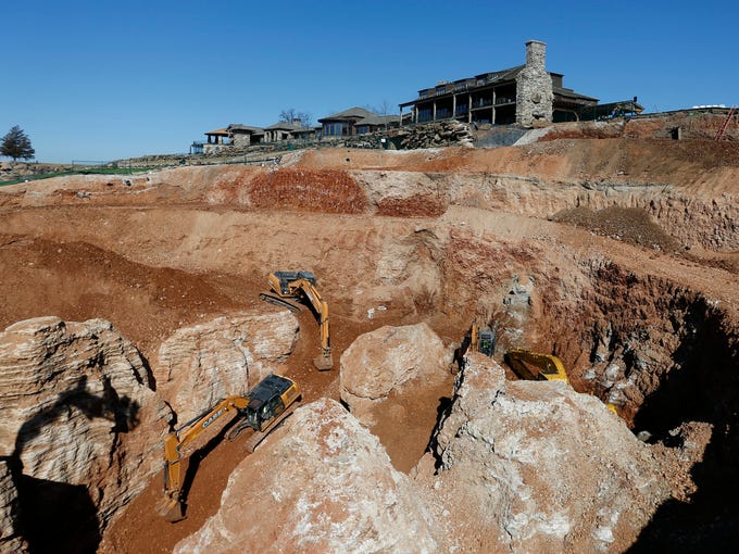Drone footage Here's what Top of the Rock sinkhole looks like today