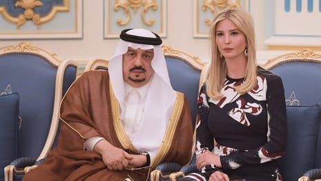 Ivanka Trump appears at a ceremony where her...
