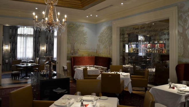The sumptuous interior of R'evolution, at the Royal Sonesta Hotel in the French Quarter, has intimate dining areas, each with a slightly different feel and a formal ambiance throughout.