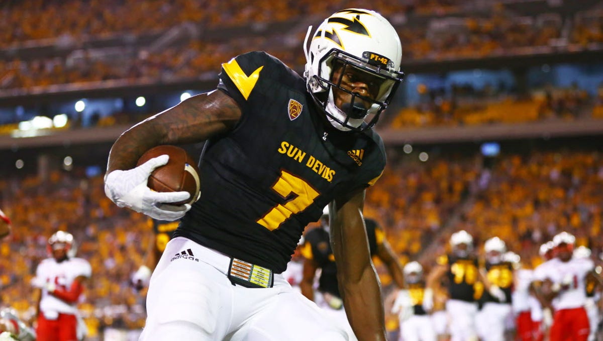 Kalen Ballage Ties Touchdown Record In Arizona State S Shootout Win