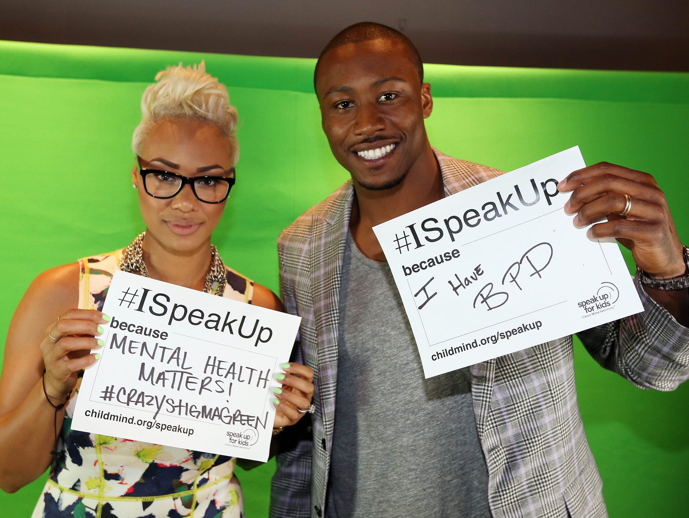 Brandon Marshall, shown here at a mental health event