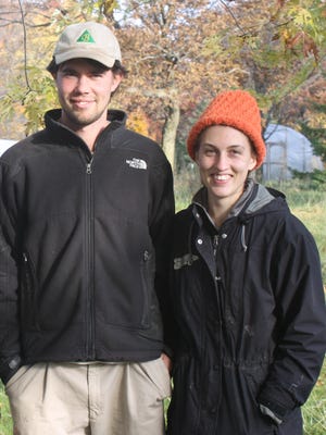 Oren Jakobson and Hava Blair, owners of the new Field Notes Farm in Custer.