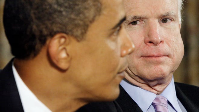 President Obama and John McCain.