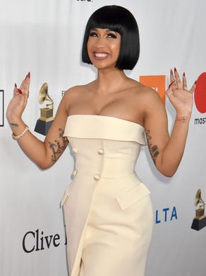 NEW YORK, NY - JANUARY 27:  Recording artist Cardi