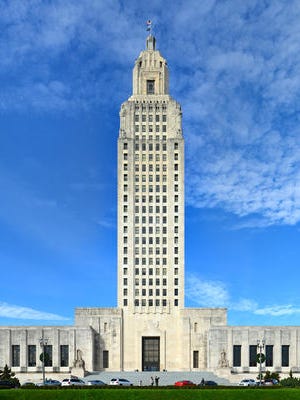 The state Capitol of Louisiana.