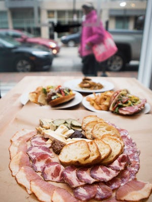 Fri., Jan. 13, 2017: Panino's house made salami and charcuterie board, which serves three to four, is duck prosciutto, soppressata, coppa, paired with three local cheeses, local honey, house pickles, mustard and artisan bread ($30).